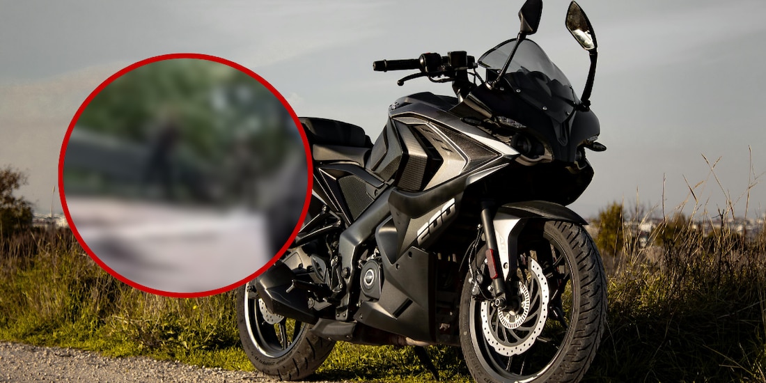 Fuerte accidente en motocicleta queda captado en video