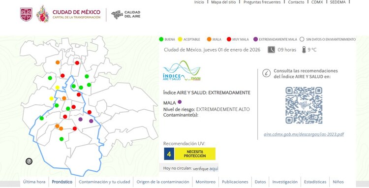 Mapa del Valle de México.