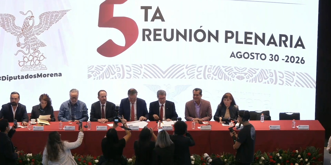 Aspecto de la plenaria de los Diputados de Morena.