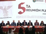 Aspecto de la plenaria de los Diputados de Morena.