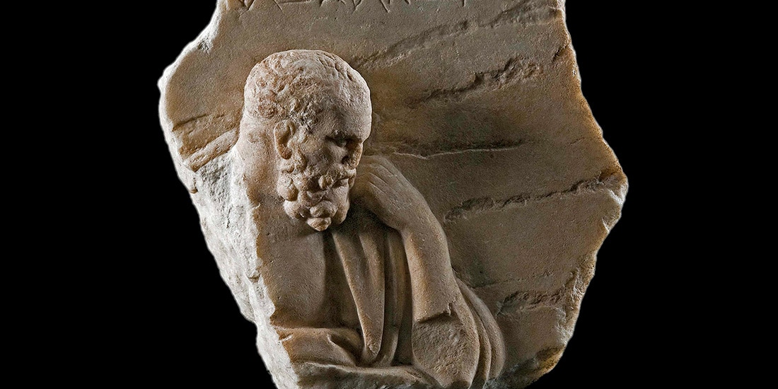 Copia romana en mármol de un retrato de Anaximandro (c. 610–546 a.C.).