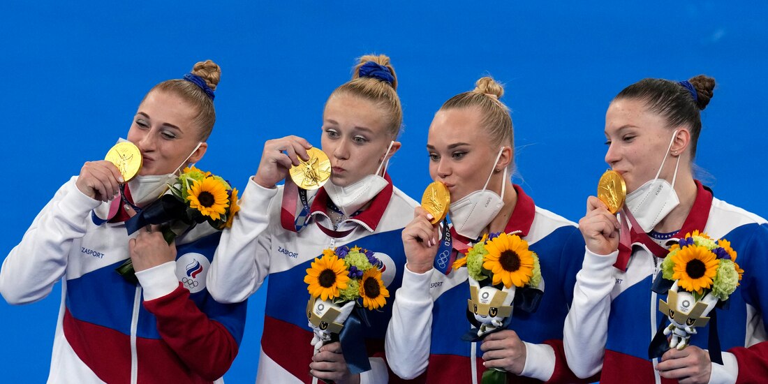 Gimnastas de Rusia, en los Juegos Olímpicos de Tokio 2020