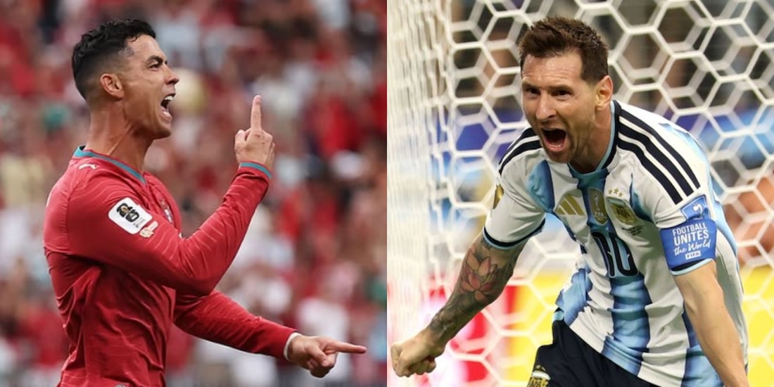 CR7 fue figura con un doblete en la victoria de su selección ante Uzbekistán; Messi se convirtió en el máximo goleador en la historia de los mundiales.