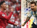 CR7 fue figura con un doblete en la victoria de su selección ante Uzbekistán; Messi se convirtió en el máximo goleador en la historia de los mundiales.
