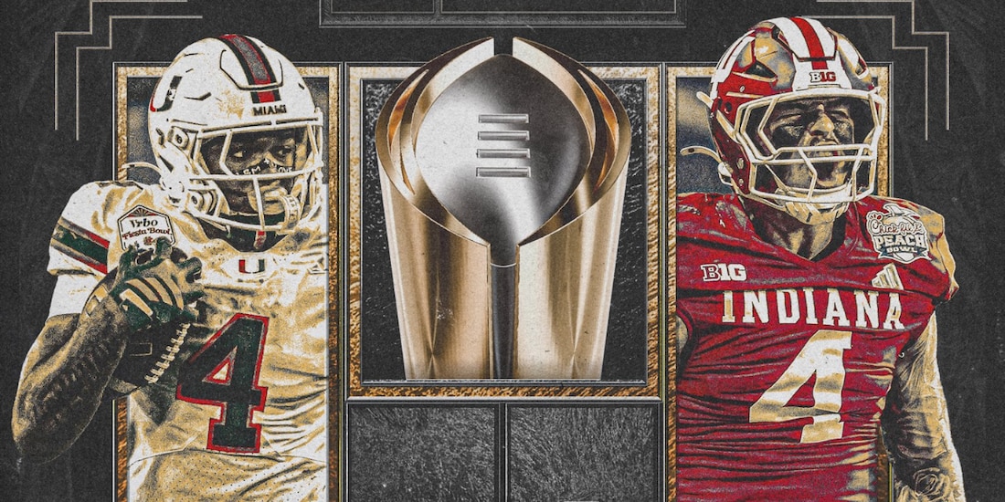Indiana y Miami miden fuerzas en el Hard Rock Stadium en la final del College Football.