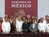 Asiste Evelyn Salgado a sesión del Consejo Nacional de Seguridad encabezado por AMLO en Veracruz.