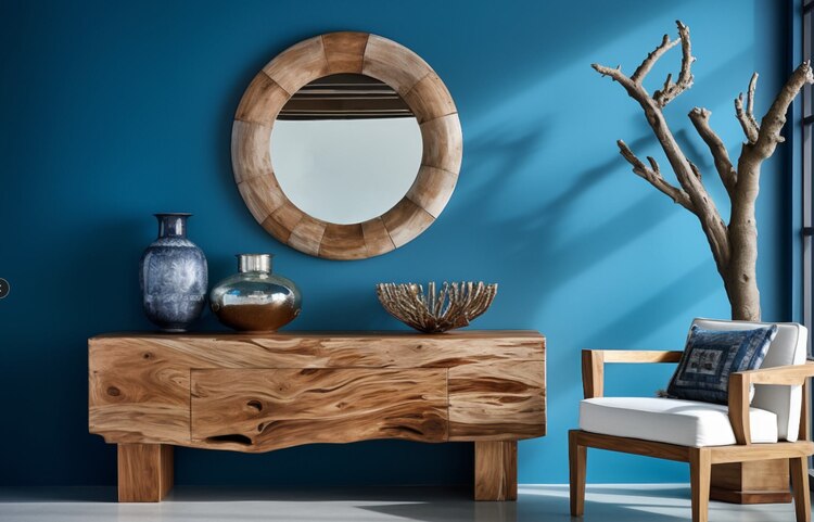 El azul es otra opción como tono base para tu hogar.