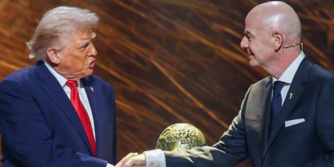 Donald Trump ya participó en la premiación del Mundial de Clubes, donde permaneció en el festejo del Chelsea.