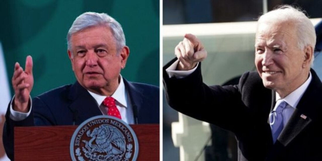 Presidente de México, Andrés Manuel López Obrador y Joe Biden, presidente de EU.