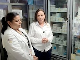 LA GOBERNADORA visitó ayer el Hospital de Alta Especialidad de Veracruz, para supervisar la existencia de fármacos.