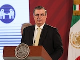 El secretario de relaciones exteriores, Marcelo Ebrard, el 8 de junio de 2020.