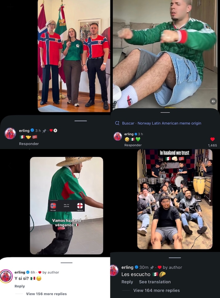 Haaland y su amor por México