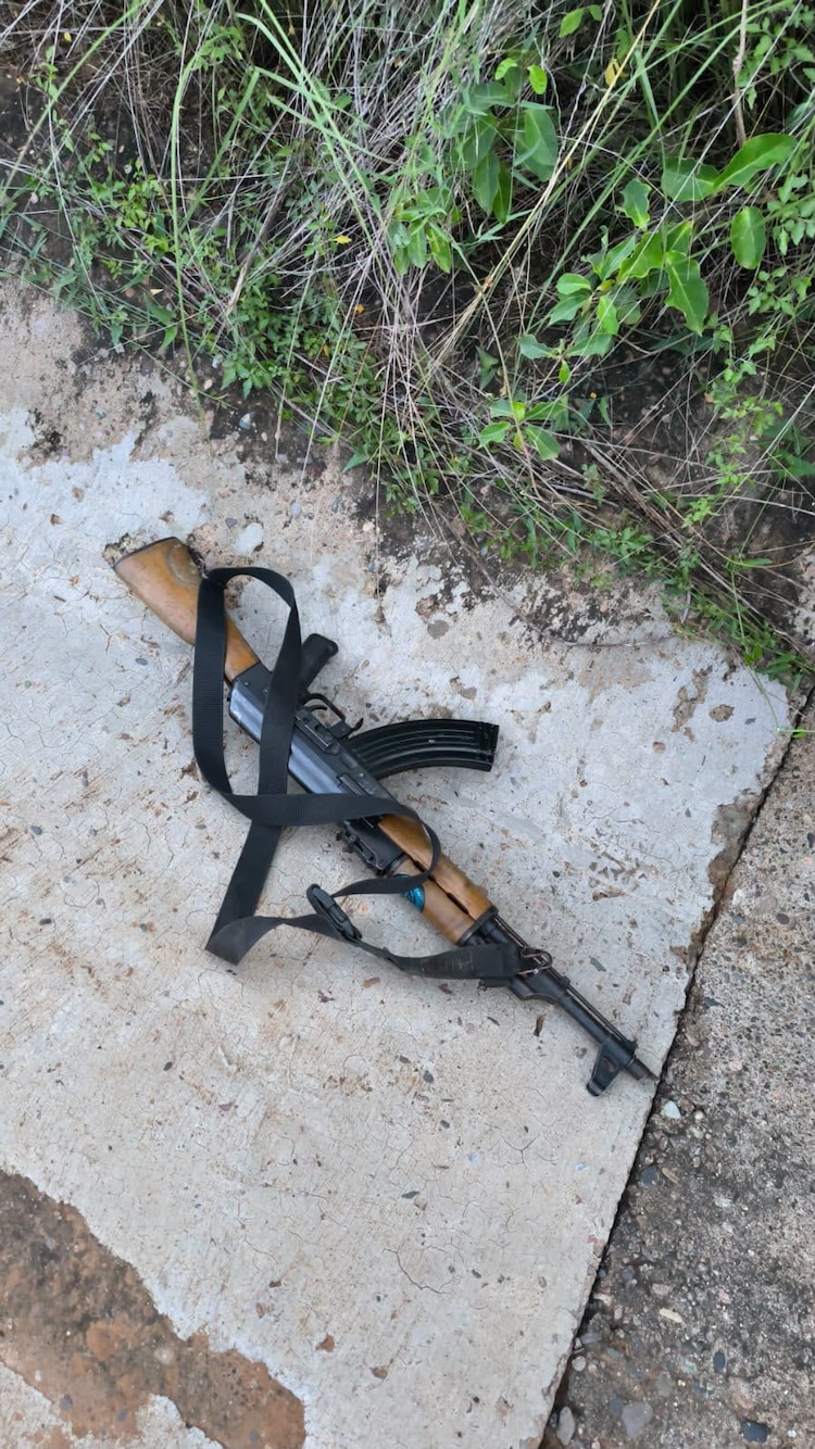 Dos armas largas fueron decomisadas tras la operación.