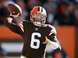 Baker Mayfield, quarterback de los Browns, durante un partido de la NFL.