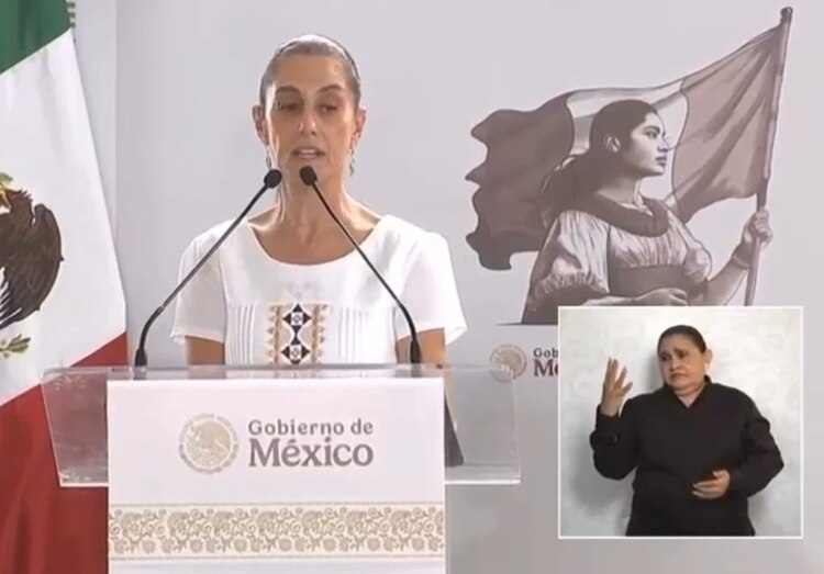 Mensaje de Claudia Sheinbaum.
