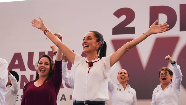 Claudia Sheinbaum, candidata presidencial de Morena.