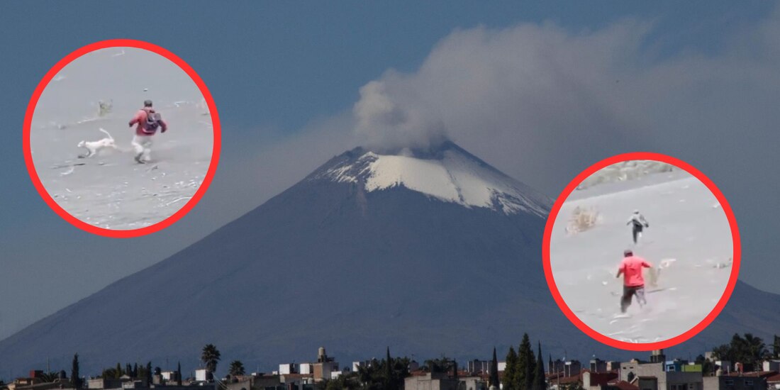 Visitantes corren del Popocatépetl tras un estruendo
