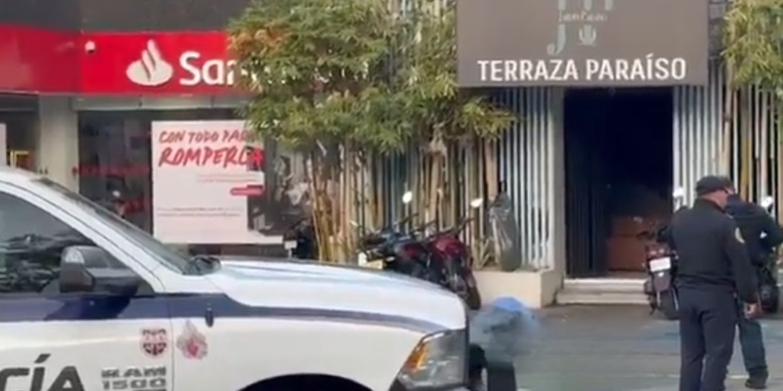 Ataque armado al exterior de Terraza Paraíso deja un muerto y cuatro heridos.