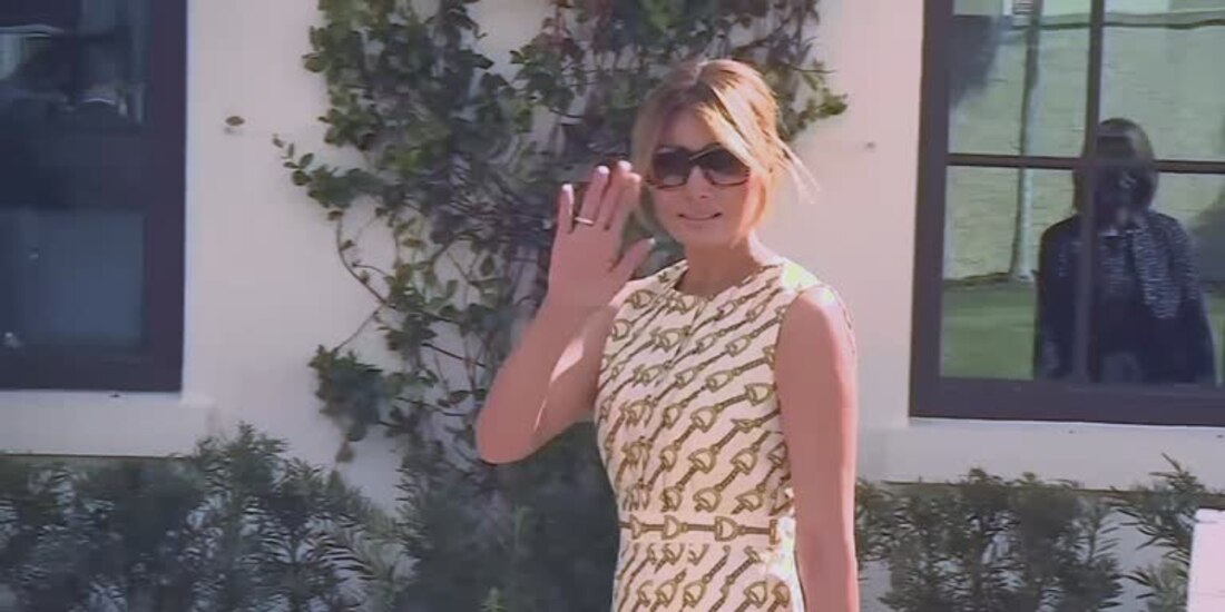 Melania Trump vota en Florida