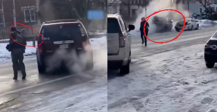 Video en el que agentes del ICE disparan contra una mujer