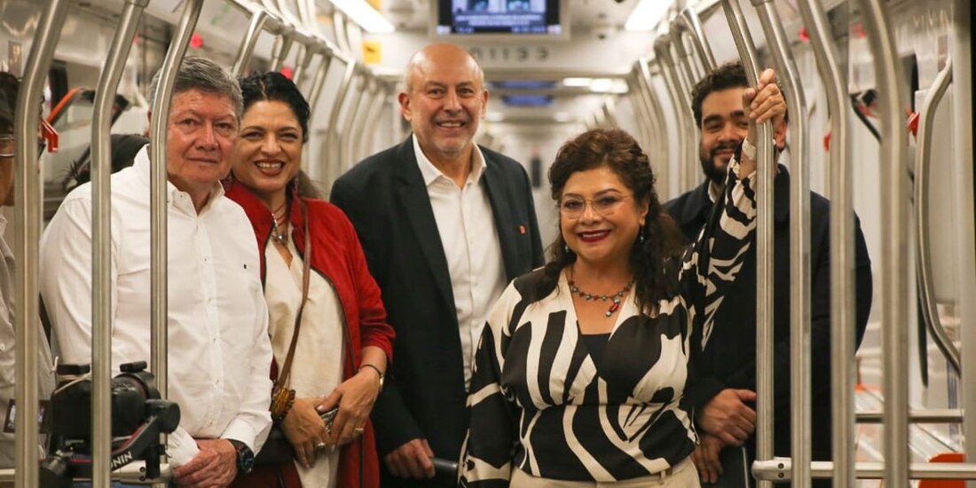 Clara Brugada destaca obras realizadas en el tramo Cuauhtémoc - Chapultepec, de la Línea 1 del Metro.