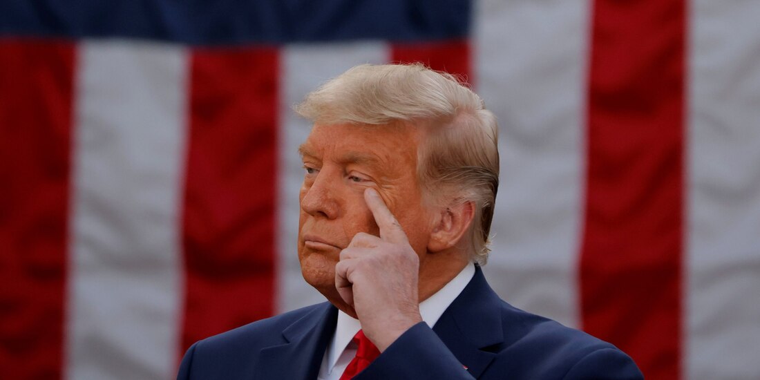 Donald Trump, durante un discurso después de las elecciones en Estados Unidos, en noviembre pasado.