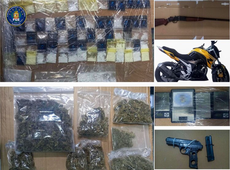 Lo decomisado por las autoridades.