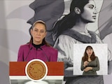 Claudia Sheinbaum en conferencia de prensa este jueves.