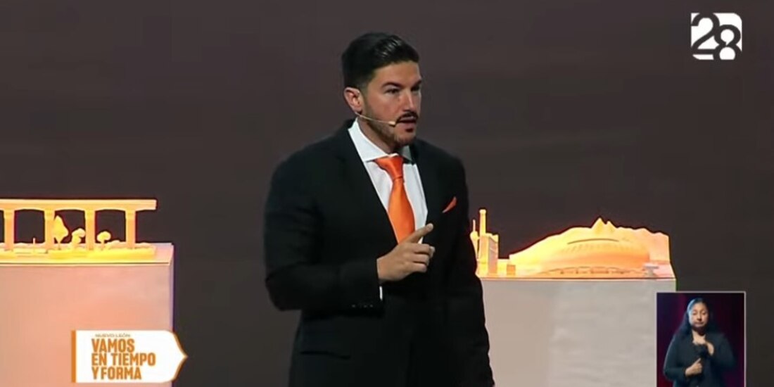 Samuel García presenta avances en seguridad, durante la presentación de su Cuarto Informe de Gobierno.