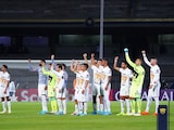 Pumas celebra con su afición el triunfo ante Saprissa por la Concachampions.