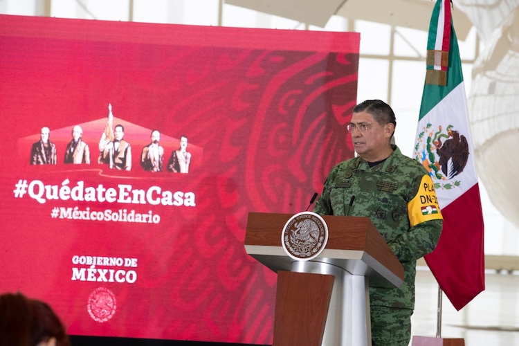 El secretario de la Defensa Nacional (Sedena), Luis Crescencio Sandoval, el 27 de julio de 2020.