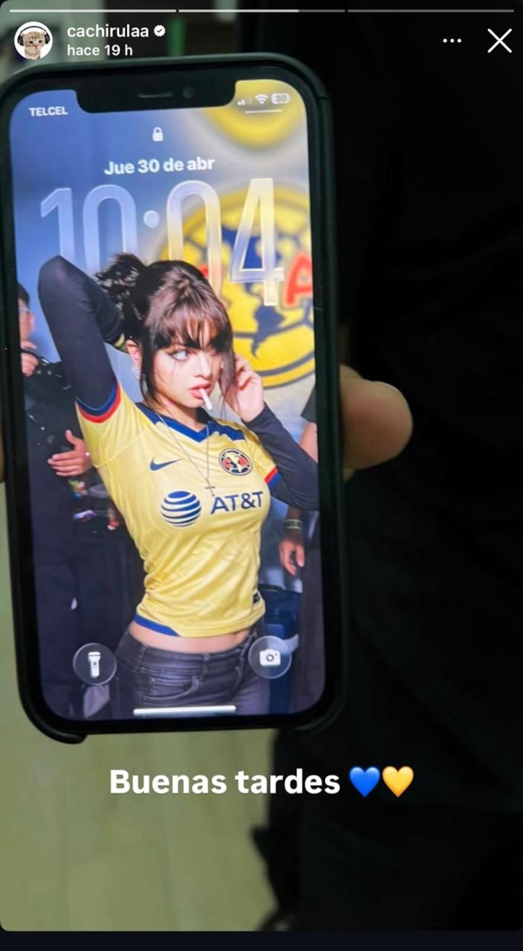 La foto de la Cachirula que generó polémica por el uniforme del América