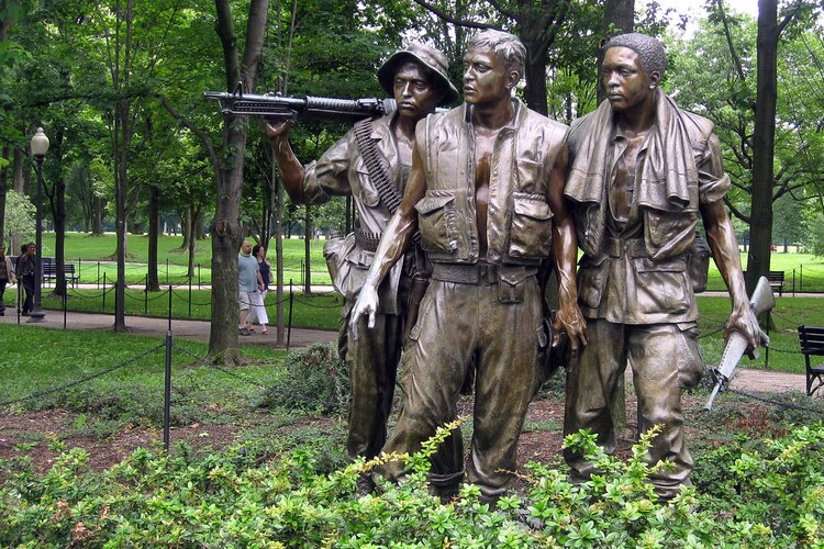 Un memorial dedicado a los soldados estadounidenses que lucharon en Vietnam.