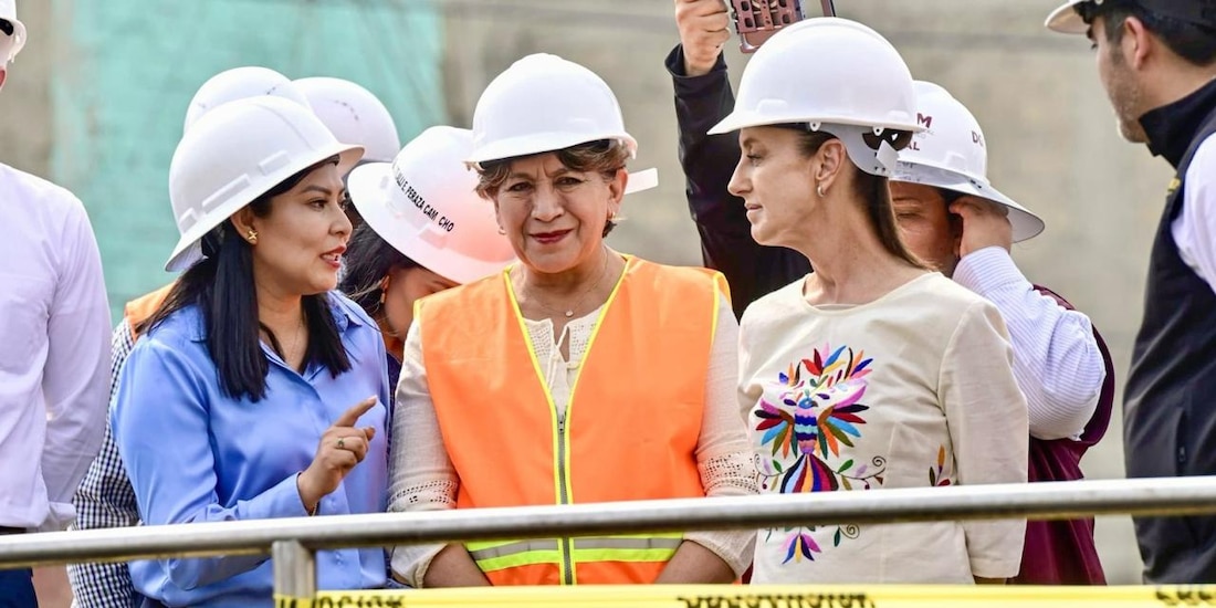 Claudia Sheinbaum ha acompañado a la Gobernadora del Edomex en la supervisión de obras.
