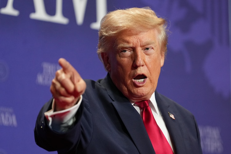 El presidente Donald Trump durante un evento en el Red Rock Casino Resort and Spa en Las Vegas, el 5 de agosto de 2026.