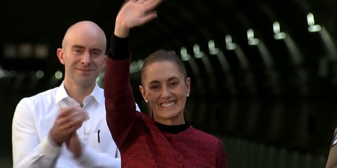 La presidenta Claudia Sheinbaum encabezó la inauguración del primer tramo del Viaducto Elevado de Tijuana.