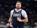 Luka Doncic durante un partido de los Dallas Mavericks en la NBA.