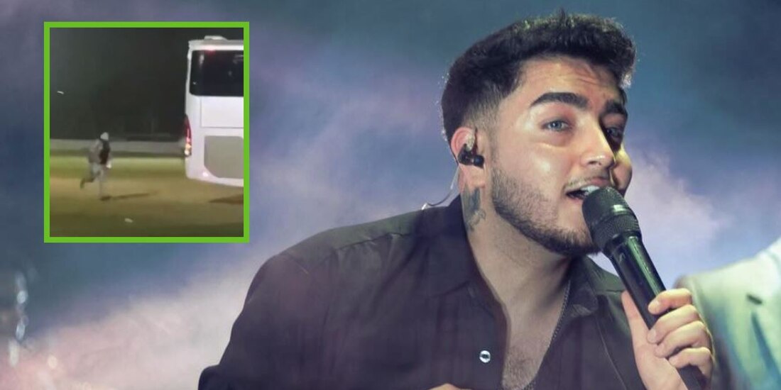 La Arrolladora Banda El Limón olvida a su vocalista y él corre detrás del camión para alcanzarlos