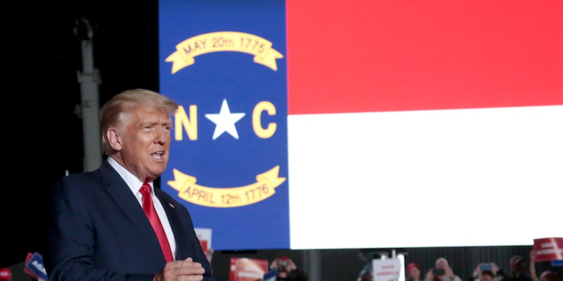 El exmandatario Donald Trump, durante un acto republicano, la semana pasada.