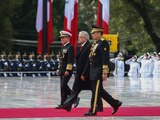 AMLO encabezó la ceremonia del 174 Aniversario de la Gesta Heroica de los Niños Héroes de Chapultepec en el Altar a la Patria.