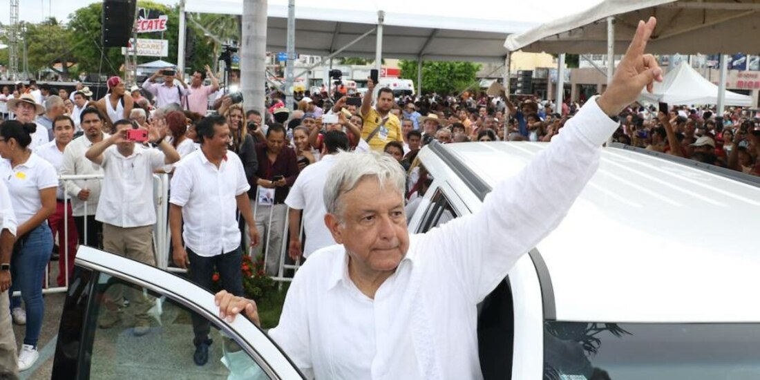 AMLO en Acapulco en semanas pasadas.