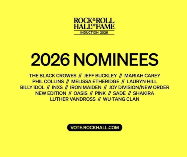 Nominados al Salón de la Fama del Rock & Roll 2026