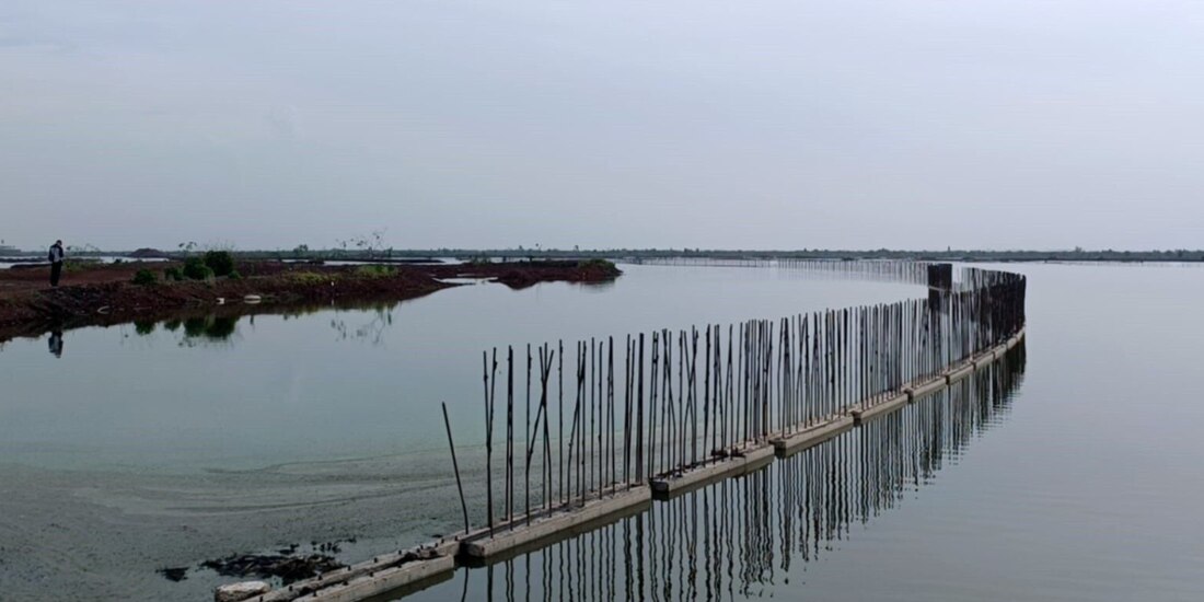 Distintas zonas del Lago de Texcoco lucen inundadas gracias a las fuertes lluvias.