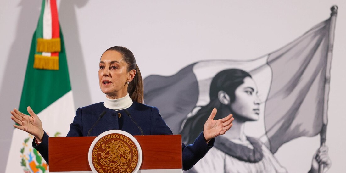 Claudia Sheinbaum, Presidenta de México, en conferencia de prensa.