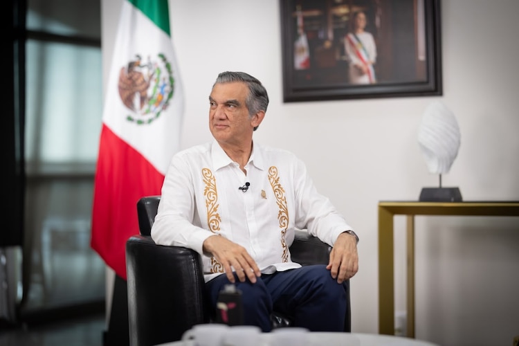 El gobernador de Tamaulipas, Américo Villarreal Anaya.