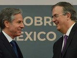 Antony Blinken, secretario de Estado de los Estados Unidos, y Marcelo Ebrard, secretario de Relaciones Exteriores, ofrecieron conferencia de prensa al finalizar la reunión "Diálogo de Alto Nivel de seguridad México-Estados Unidos".