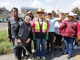 La alcaldesa Azucena Cisneros encabezó una jornada de limpieza junto a trabajadores de Ecatepec.