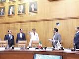 El titular del instituto, al hacer nombramientos en el órgano administrativo, ayer.