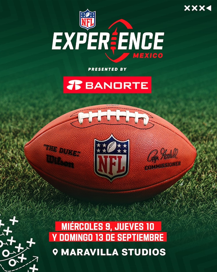 El 9, 10 y 13 de septiembre llega NFL Experience Mexico