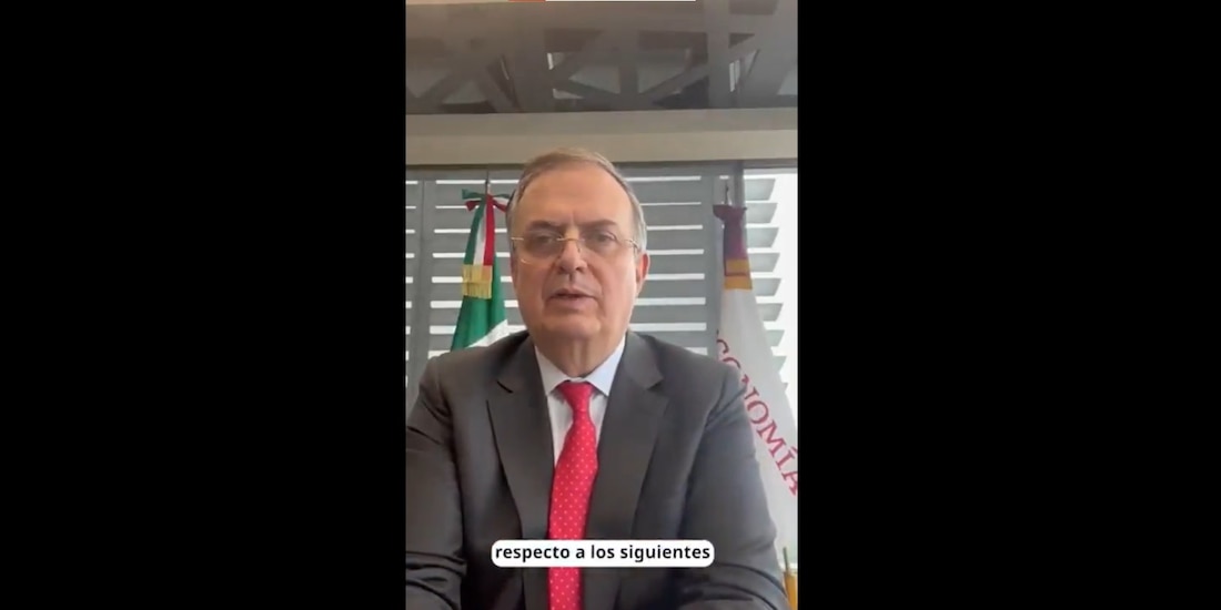 Mensaje de Marcelo Ebrard en redes sociales.